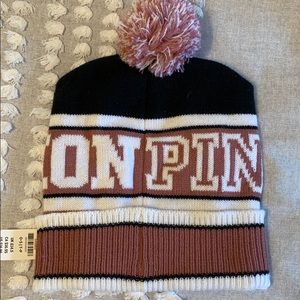 PINK Victoria's Secret Accessories - pink nation beanie PINK Victoria's Secret Accessories - pink nation beanie